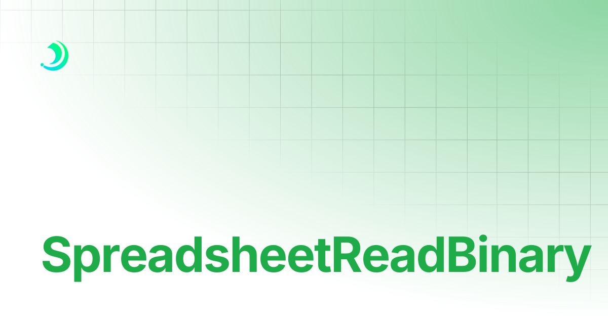 SpreadsheetReadBinary | BoxLang : A Modern Dynamic JVM Language