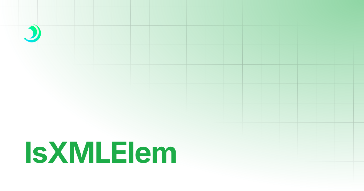 IsXMLElem | BoxLang : A Modern Dynamic JVM Language