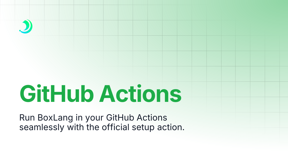 GitHub Actions | BoxLang : A Modern Dynamic JVM Language