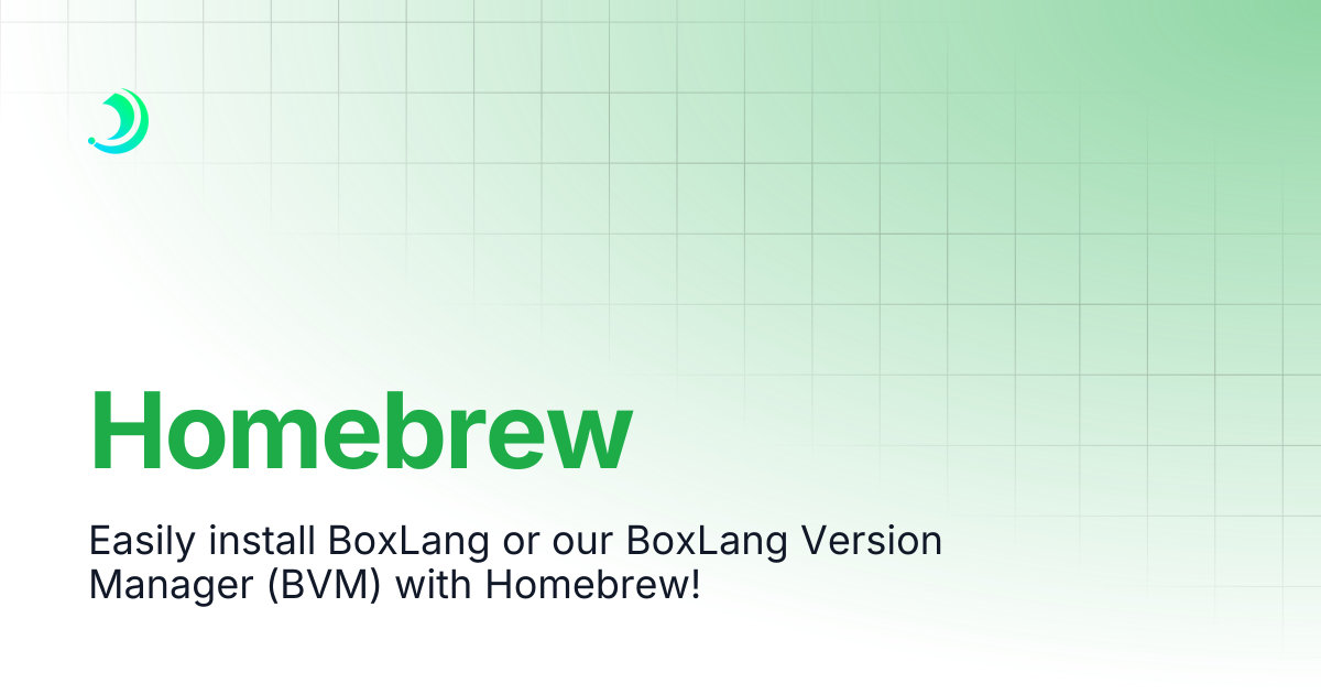 Homebrew | BoxLang : A Modern Dynamic JVM Language